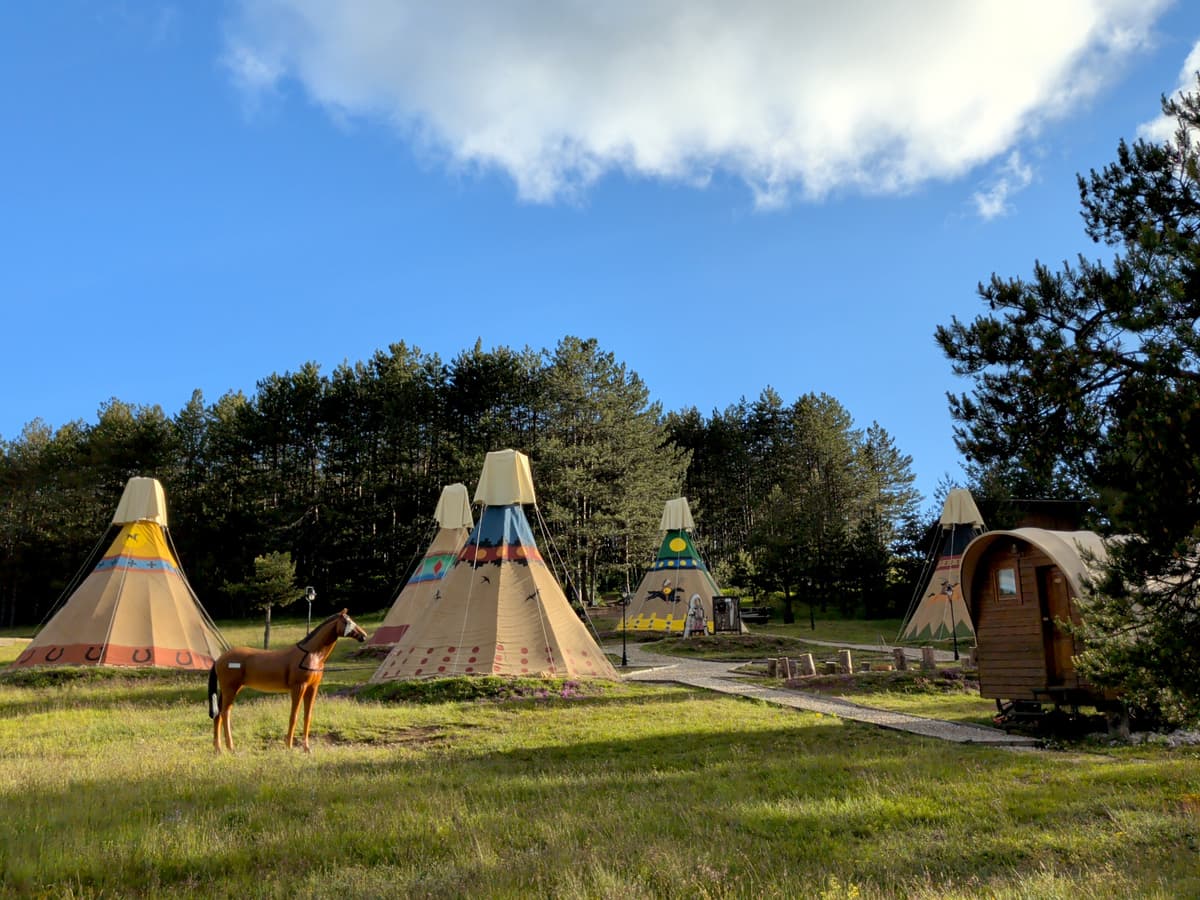 El Paso City wild west themed town on Zlatibor mountain